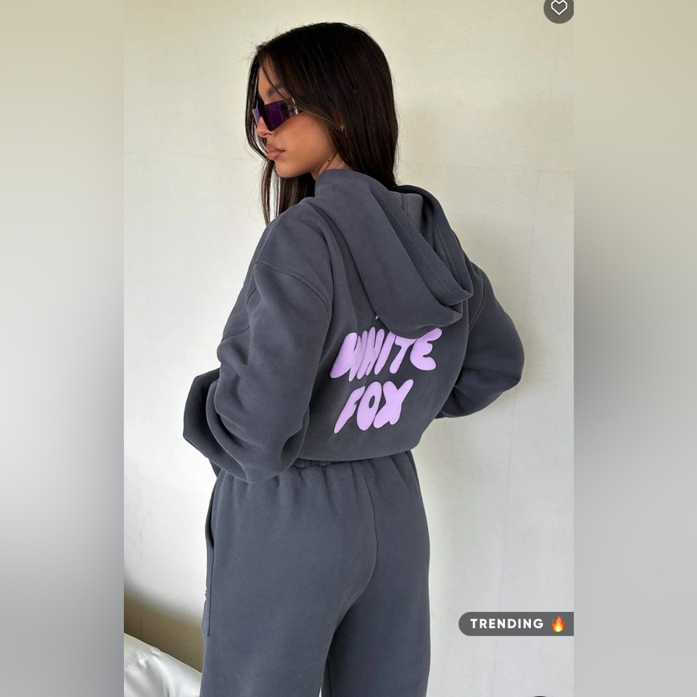 White Fox Hoodie ( Offstage Hoodie Volcanic )